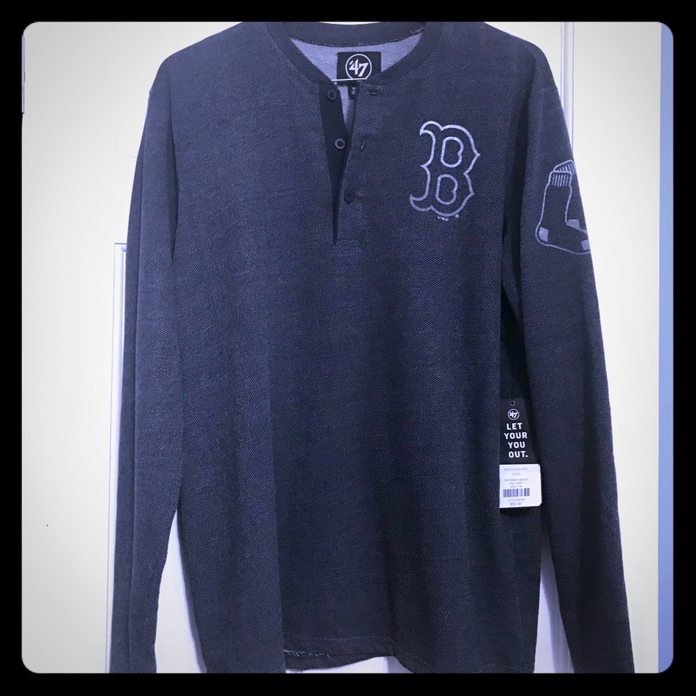 NWT 47 brand Red Sox men’s henley, size XL